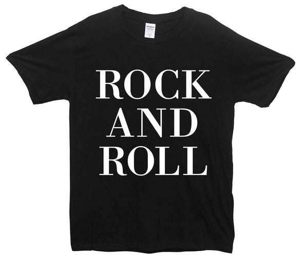 Rock And Roll Printed T-Shirt - Mr Wings Emporium 