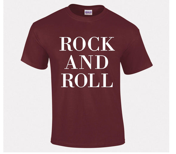 Rock And Roll Printed T-Shirt - Mr Wings Emporium 