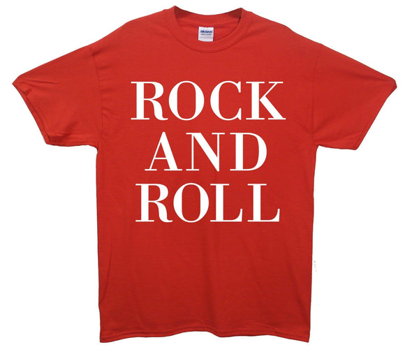 Rock And Roll Printed T-Shirt - Mr Wings Emporium 