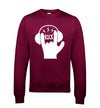 Rock Hand Symbol Printed Sweatshirt - Mr Wings Emporium 