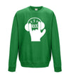 Rock Hand Symbol Printed Sweatshirt - Mr Wings Emporium 