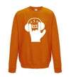 Rock Hand Symbol Printed Sweatshirt - Mr Wings Emporium 
