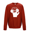 Rock Hand Symbol Printed Sweatshirt - Mr Wings Emporium 