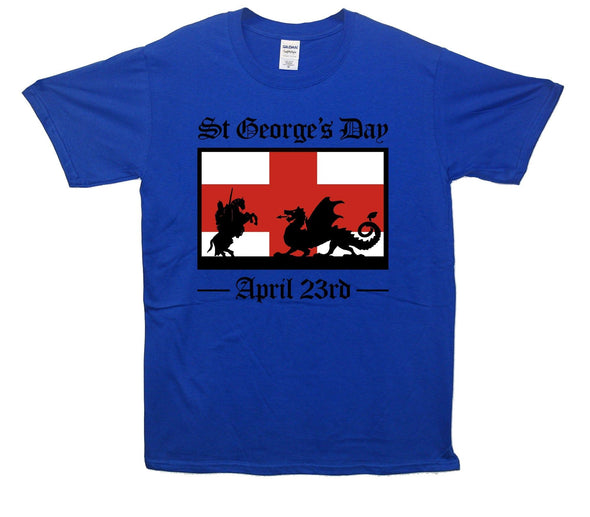 Saint George's Day Flag Printed T-Shirt - Mr Wings Emporium 