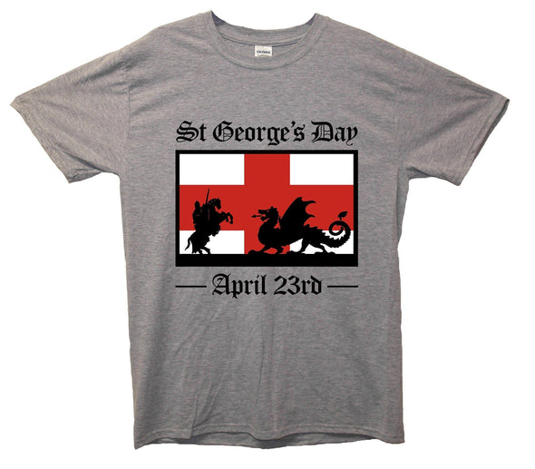 Saint George's Day Flag Printed T-Shirt - Mr Wings Emporium 