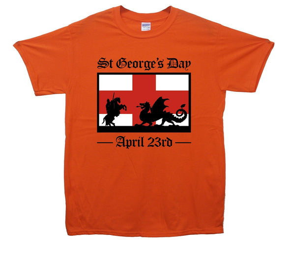 Saint George's Day Flag Printed T-Shirt - Mr Wings Emporium 