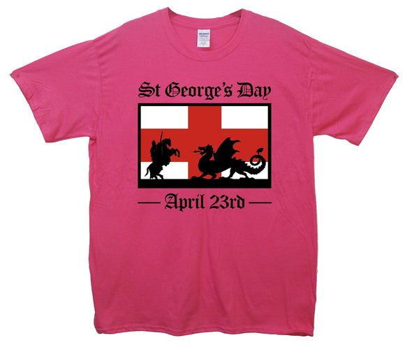Saint George's Day Flag Printed T-Shirt - Mr Wings Emporium 