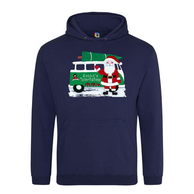 Santa's Workshop Christmas Printed Hoodie - Mr Wings Emporium 