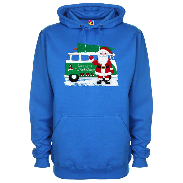 Santa's Workshop Christmas Printed Hoodie - Mr Wings Emporium 