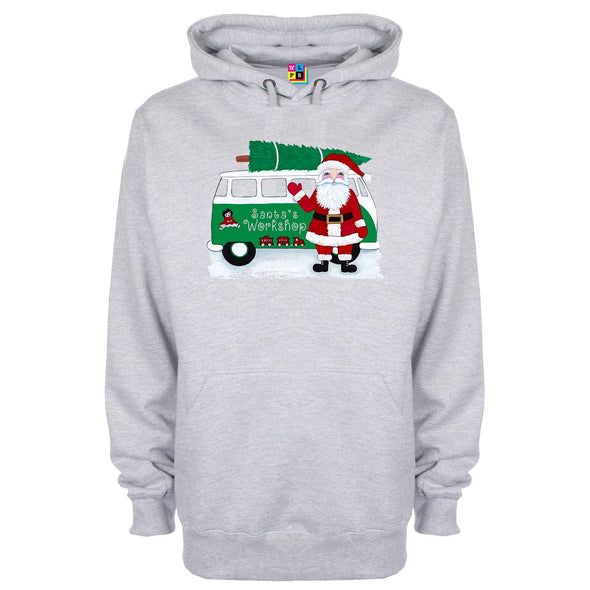 Santa's Workshop Christmas Printed Hoodie - Mr Wings Emporium 