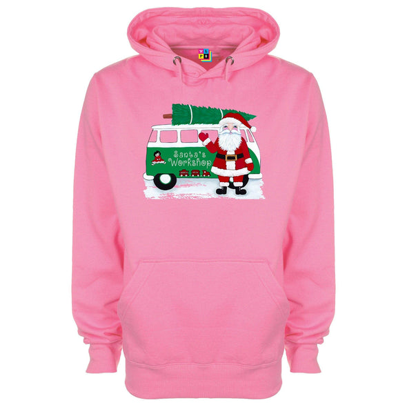 Santa's Workshop Christmas Printed Hoodie - Mr Wings Emporium 