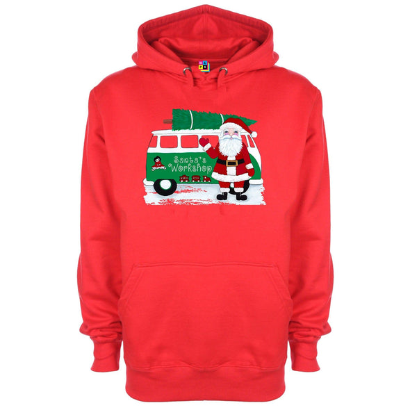 Santa's Workshop Christmas Printed Hoodie - Mr Wings Emporium 