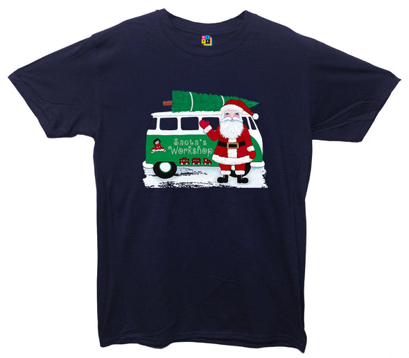 Santa's Workshop Christmas Printed T-Shirt - Mr Wings Emporium 