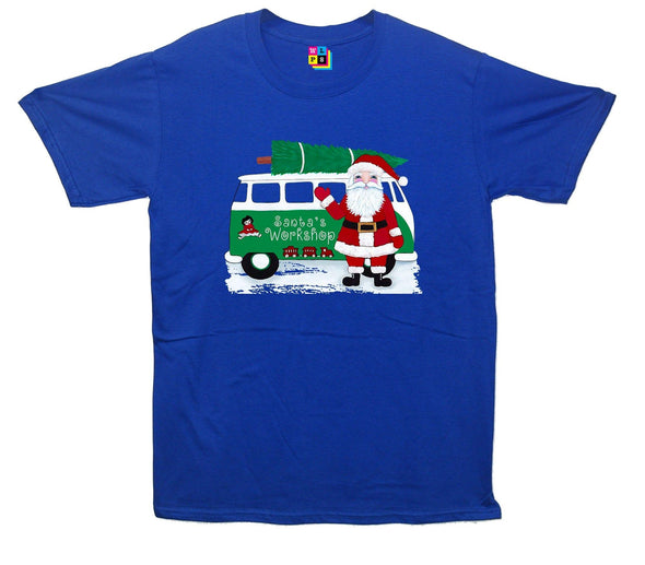 Santa's Workshop Christmas Printed T-Shirt - Mr Wings Emporium 