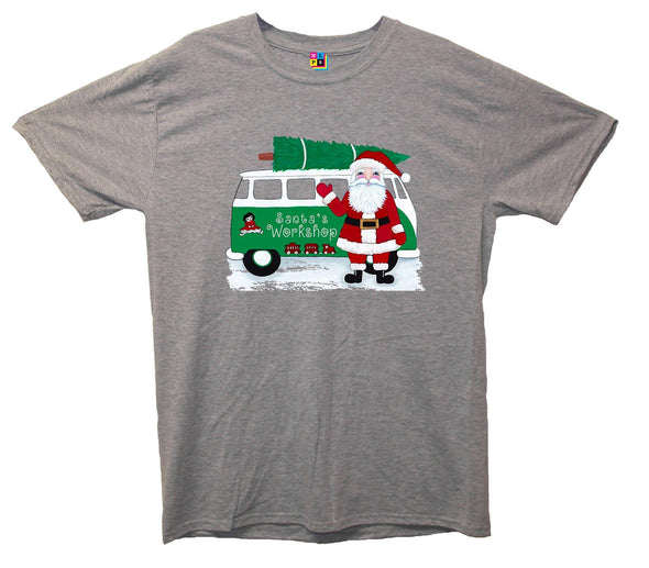 Santa's Workshop Christmas Printed T-Shirt - Mr Wings Emporium 