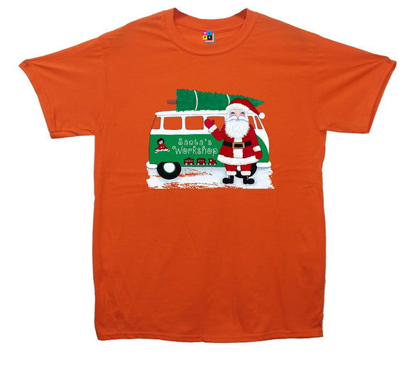 Santa's Workshop Christmas Printed T-Shirt - Mr Wings Emporium 