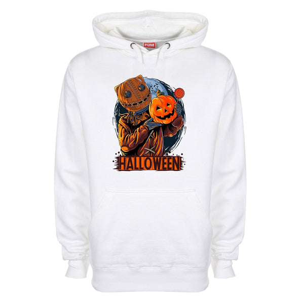 Scarecrow Halloween Pumpkin Printed Hoodie - Mr Wings Emporium 