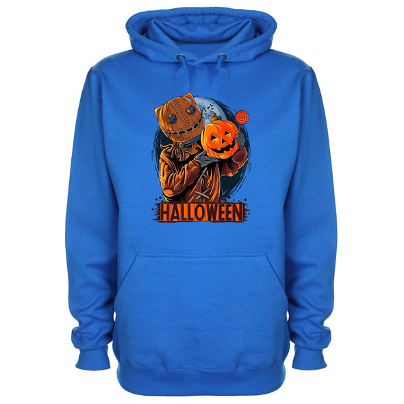 Scarecrow Halloween Pumpkin Printed Hoodie - Mr Wings Emporium 