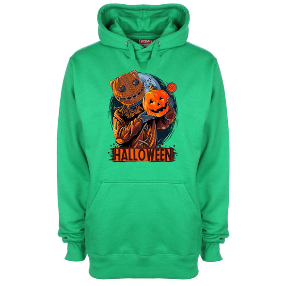 Scarecrow Halloween Pumpkin Printed Hoodie - Mr Wings Emporium 