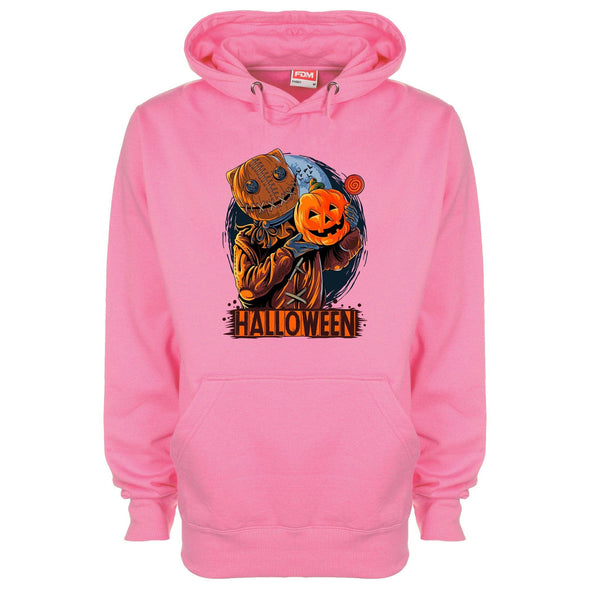 Scarecrow Halloween Pumpkin Printed Hoodie - Mr Wings Emporium 