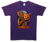 Scarecrow Halloween Pumpkin Printed T-Shirt - Mr Wings Emporium 