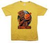 Scarecrow Halloween Pumpkin Printed T-Shirt - Mr Wings Emporium 