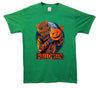 Scarecrow Halloween Pumpkin Printed T-Shirt - Mr Wings Emporium 