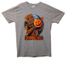 Scarecrow Halloween Pumpkin Printed T-Shirt - Mr Wings Emporium 