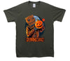 Scarecrow Halloween Pumpkin Printed T-Shirt - Mr Wings Emporium 