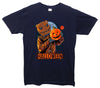 Scarecrow Halloween Pumpkin Printed T-Shirt - Mr Wings Emporium 