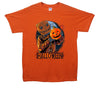 Scarecrow Halloween Pumpkin Printed T-Shirt - Mr Wings Emporium 