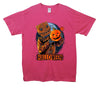 Scarecrow Halloween Pumpkin Printed T-Shirt - Mr Wings Emporium 