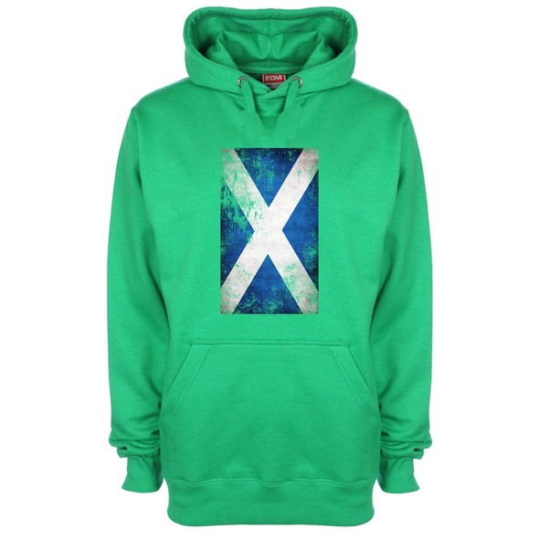 Scotland Distressed Flag Printed Hoodie - Mr Wings Emporium 