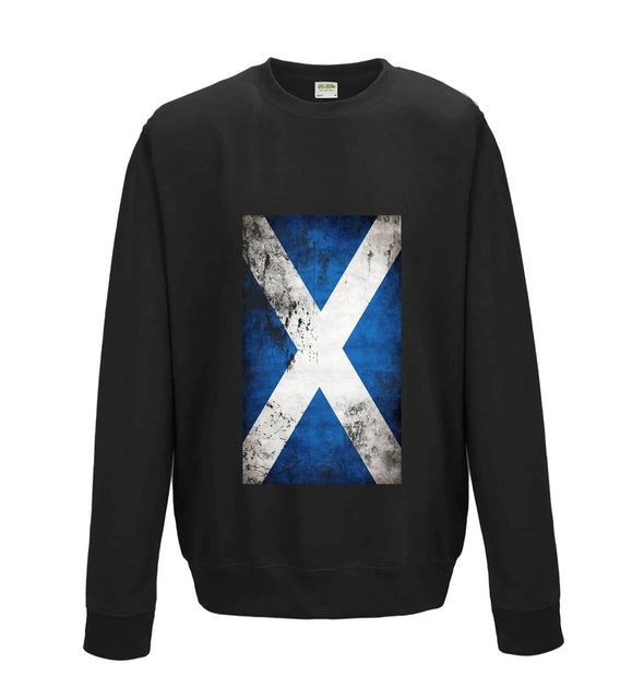 Scotland Distressed Flag Printed Sweatshirt - Mr Wings Emporium 