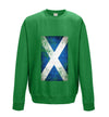 Scotland Distressed Flag Printed Sweatshirt - Mr Wings Emporium 