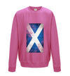 Scotland Distressed Flag Printed Sweatshirt - Mr Wings Emporium 