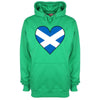 Scotland Flag Heart Printed Hoodie - Mr Wings Emporium 