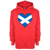 Scotland Flag Heart Printed Hoodie - Mr Wings Emporium 