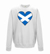 Scotland Flag Heart Printed Sweatshirt - Mr Wings Emporium 