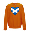 Scotland Flag Heart Printed Sweatshirt - Mr Wings Emporium 