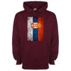 Serbia Distressed Flag Printed Hoodie - Mr Wings Emporium 