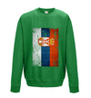 Serbia Distressed Flag Printed Sweatshirt - Mr Wings Emporium 