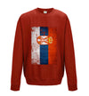 Serbia Distressed Flag Printed Sweatshirt - Mr Wings Emporium 