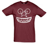 Smiling Cyclist Upsidedown Bike Printed T-Shirt - Mr Wings Emporium 