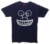 Smiling Cyclist Upsidedown Bike Printed T-Shirt - Mr Wings Emporium 