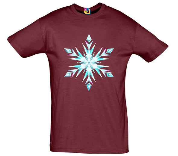 Snowflake Printed T-Shirt - Mr Wings Emporium 