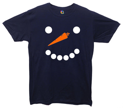 Snowman Face Printed T-Shirt - Mr Wings Emporium 