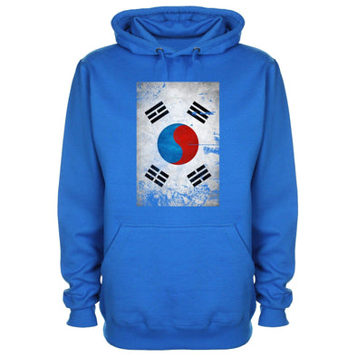 South Korea Distressed Flag Printed Hoodie - Mr Wings Emporium 