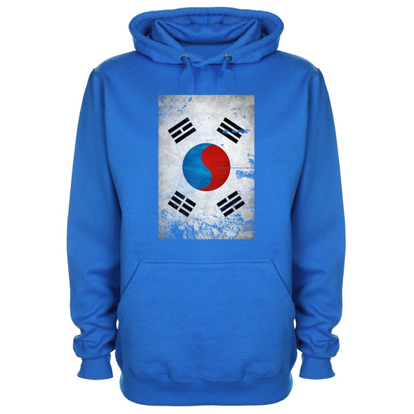 South Korea Distressed Flag Printed Hoodie - Mr Wings Emporium 