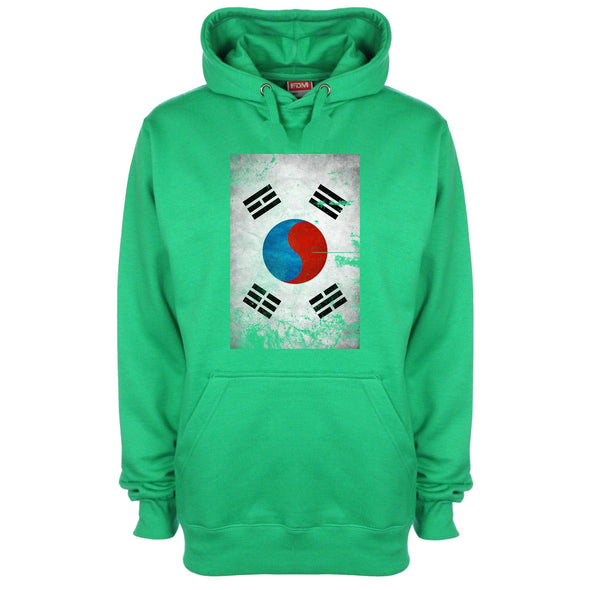 South Korea Distressed Flag Printed Hoodie - Mr Wings Emporium 